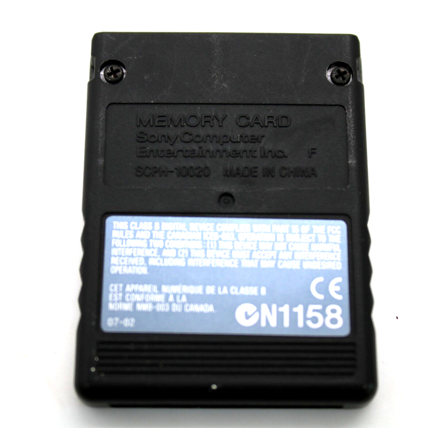 Sony Playstation Memory Card Original MagicGate schwarz SCPH-10020 PS2 8 MB Speicherkarte